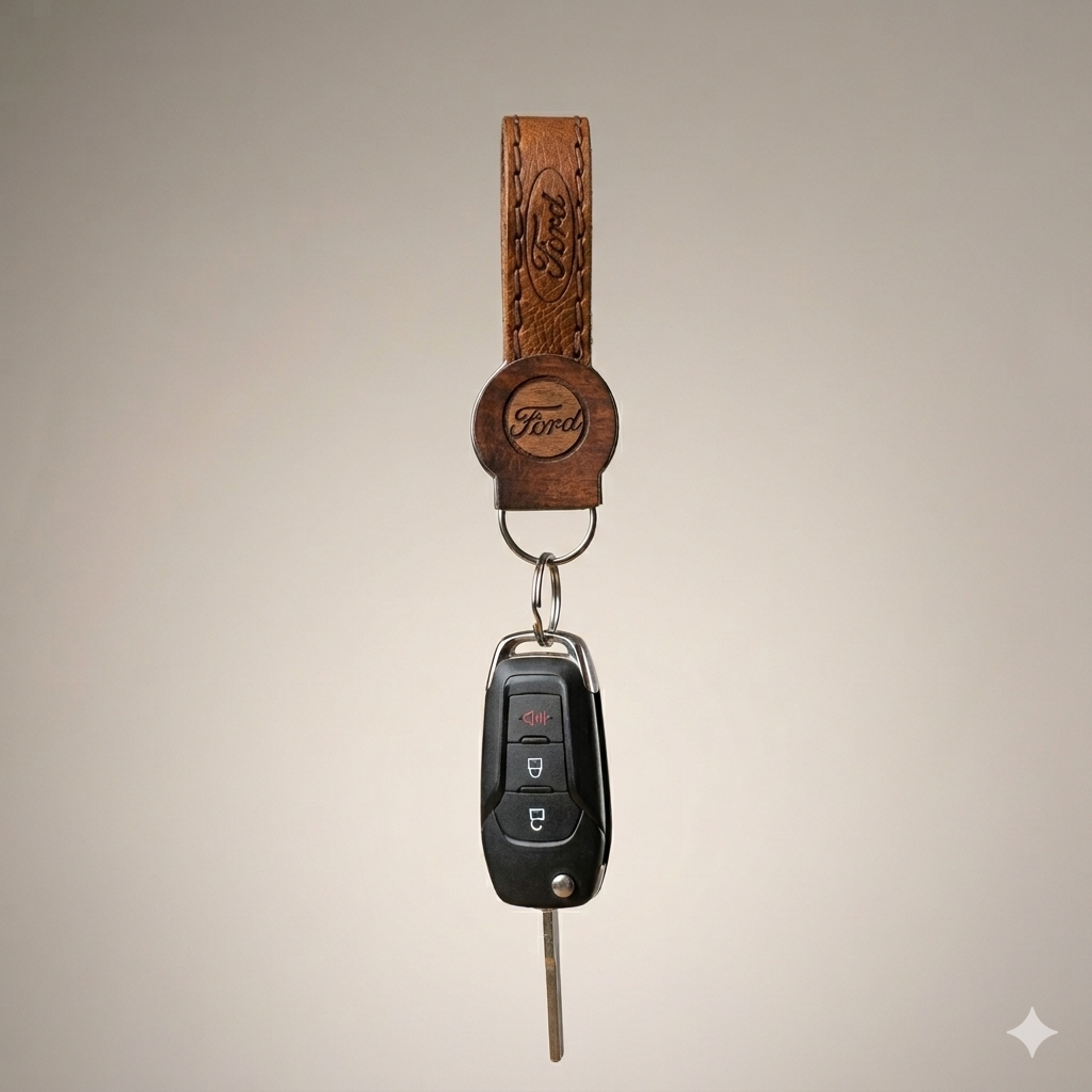 custom car engraved wooden/leather lanyard custom car engraved wooden/leather lanyard