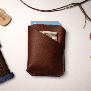 minimalist leather card wallet