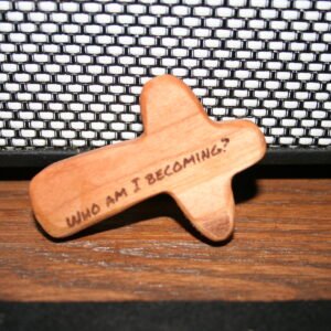 "who am i becoming?" pocket cross